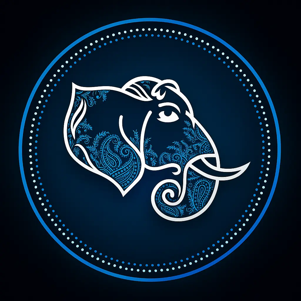 blue elephant logo